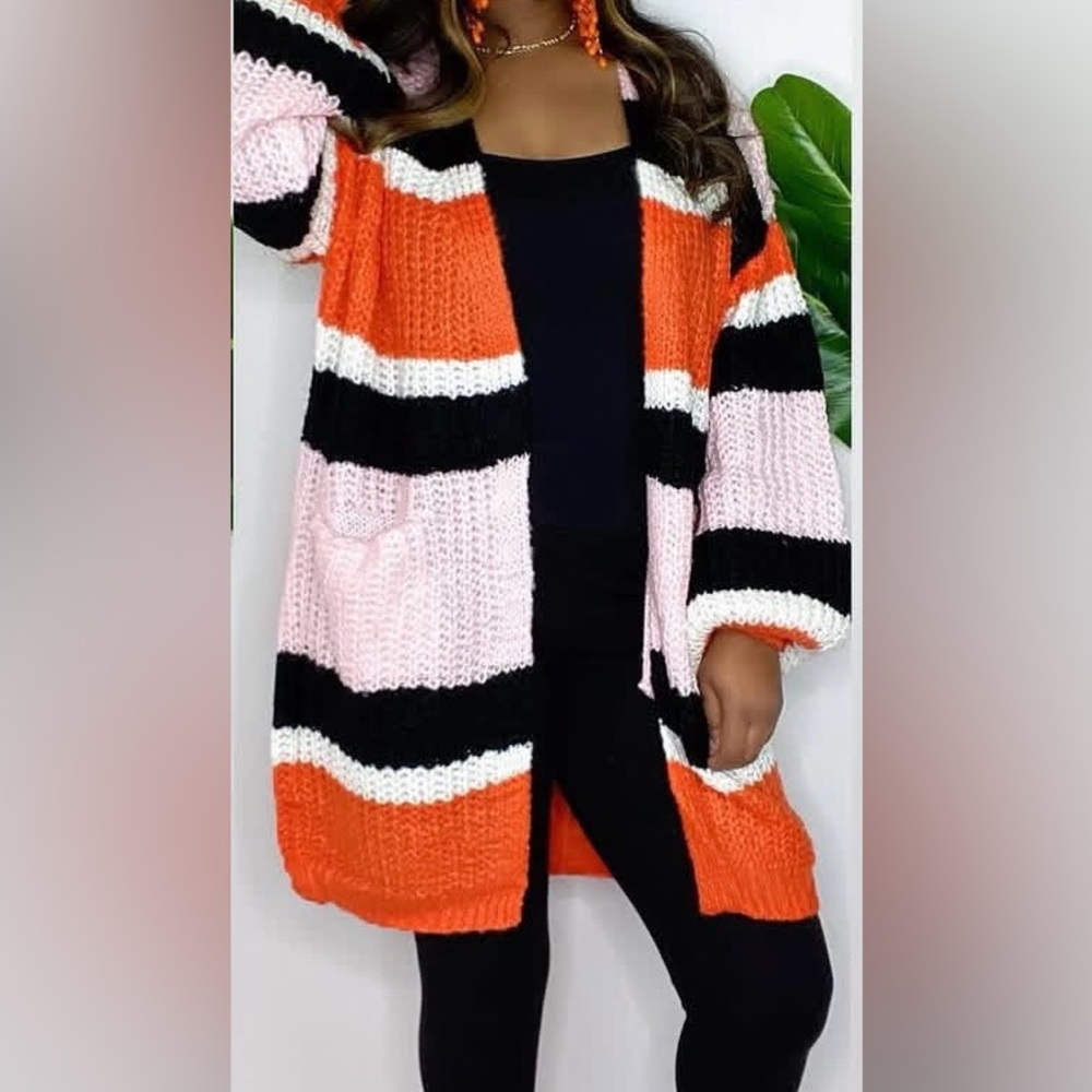 Colorful Striped Women's Sweater